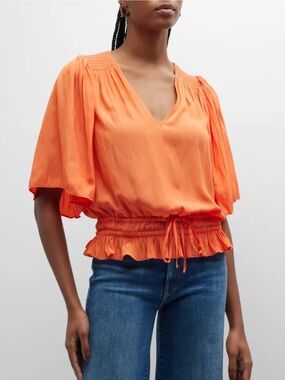 Ramy Brook Dionne Pleated Blouse